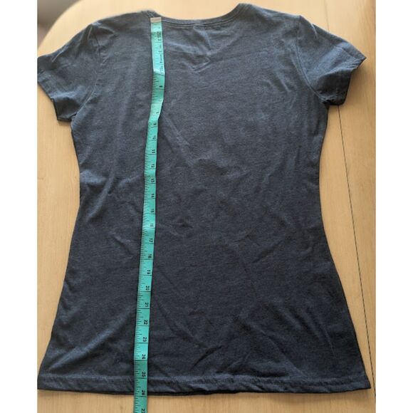 Instant Message Scandinavian Fox Graphic Heather Blue T-Shirt Size Small - Picture 2 of 4